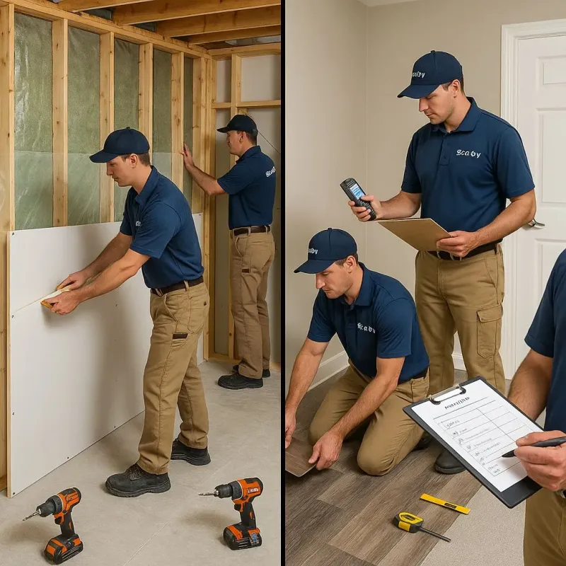 Repairs and Reconstruction process in Oostburg, WI